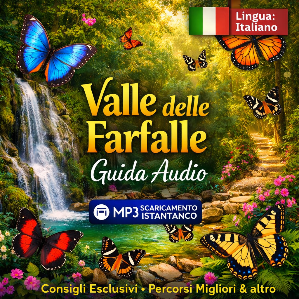 guida audio alla valle delle farfalle – guida completa (mp3 / scarica subito), (italiano) guida audio alla valle delle farfalle – guida completa (mp3 / scarica subito), (italiano)